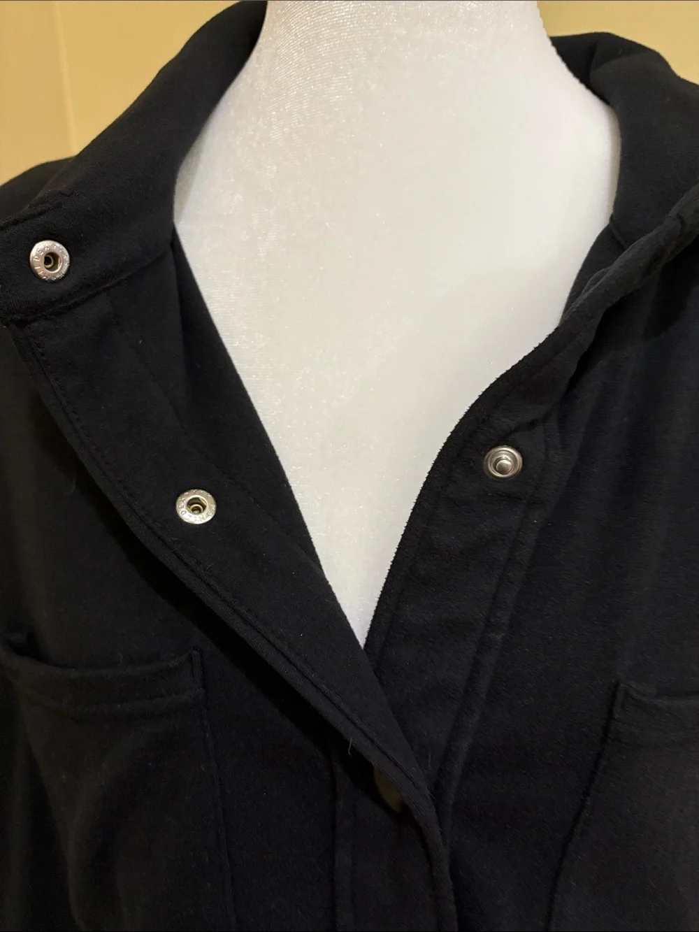 Mondetta Black Soft Snap up  Overshirt Jacket size XXL